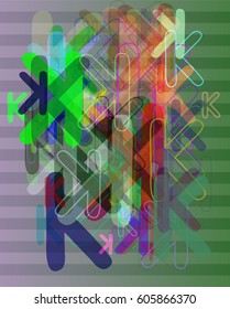 Alphabet K idea art
