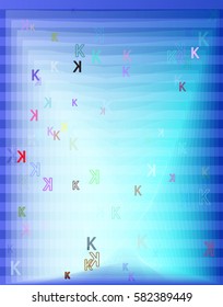 Alphabet K template design
