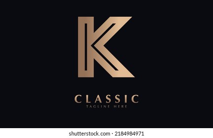 alphabet k vector logo monograme template