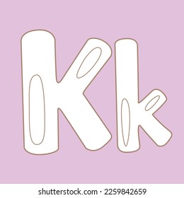 Alphabet K For Vocabulary Digital Stamp