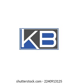 Alphabet KB Initial Letter Monogram Icon Logo vector illustration abstract web character logotype initials icon badge business brand, Initial letters of the KB logo icon.