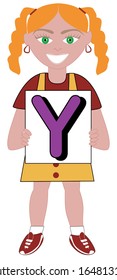 Alphabet Kids Vector Illustration