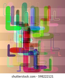 Alphabet L art idea