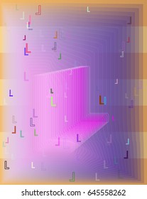Alphabet L icon art