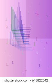 Alphabet L icon pattern
