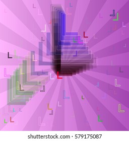 Alphabet L idea art