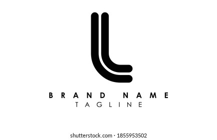 Letras del logotipo Alphabet L Logo de Iniciales Monograma