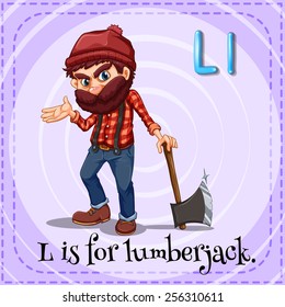 Alphabet L is for lumberjack