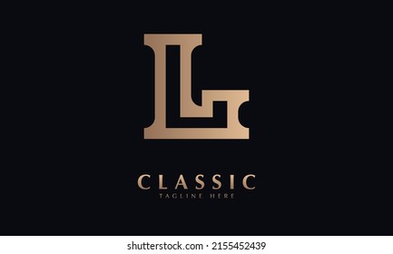 Plantilla de logotipo del icono del monólogo del vector L de los alfabetos