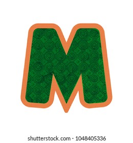 Alphabet labirint green M