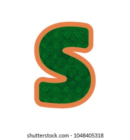 Alphabet labirint green S