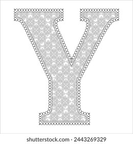 Alphabet Latter Coloring Book Pages