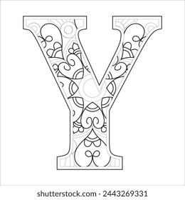 Alphabet Latter Coloring Book Pages