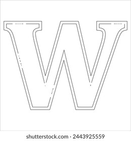 Alphabet Latter Coloring Book Pages