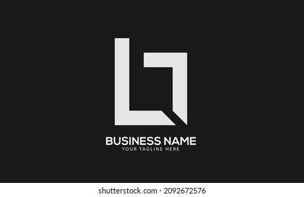 Alphabet LB or BL abstract monogram vector logo template