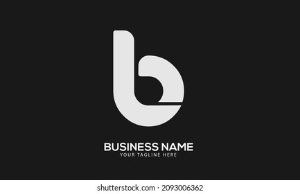 Alphabet LB or BL abstract monogram vector logo template