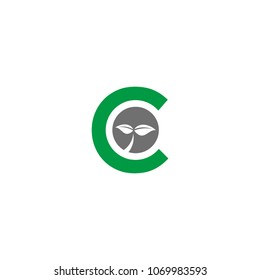 alphabet leaf logo design,icon