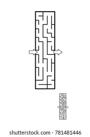 Alphabet  learning fun and educational activity for kids - letter I maze game. Answer included.