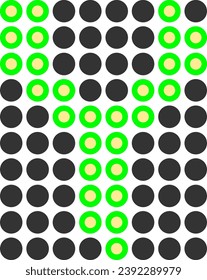 an alphabet with a led alarm digital theme