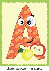 Alphabet ,letter "A" .