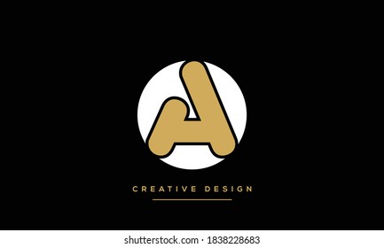 Alphabet Letter A, Alpha Logo Monogram Emblem
