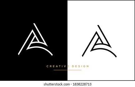 Alphabet Letter A, Alpha Logo Monogram Emblem