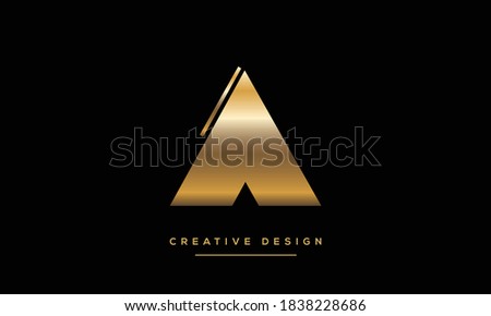 Alphabet Letter A, Alpha Logo Monogram Emblem