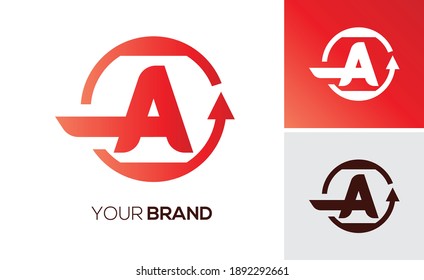 Alphabet Letter A, Bold Round Logo for Business
