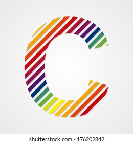 Alphabet. Letter C