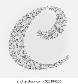Alphabet letter C .