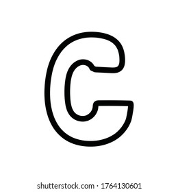 Alphabet Letter C Kids Education Poster Stock Vector (Royalty Free ...