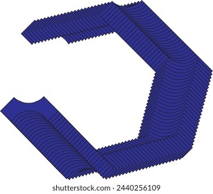 Alphabet Buchstabe C Monogramm Logo, blaue Farbe Elegant Klassisch