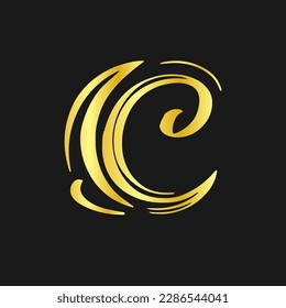 alphabet letter c vector illustration symbol.
