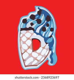 The alphabet letter design with an ice cream food concept is easy to remember for children who are learning to recognize the letters of the alphabet