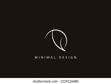 Letra alfabética material de la línea de diseño del logotipo de DF