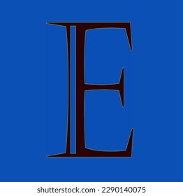 letra alfabética E, E, símbolo