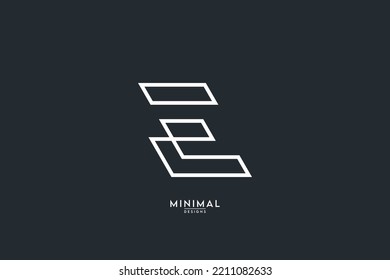 Alphabet Letter EC, CE Icon Logo Vector.