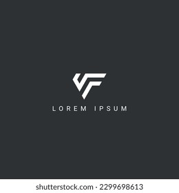 Alphabet letter EF FE icon logo vector symbol.