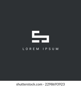 Alphabet letter ES SE icon logo vector symbol.