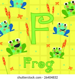 Alphabet Letter - F is for Frog