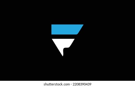 alphabet letter F logo icon design for business company