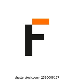 alphabet letter f logo vector eps