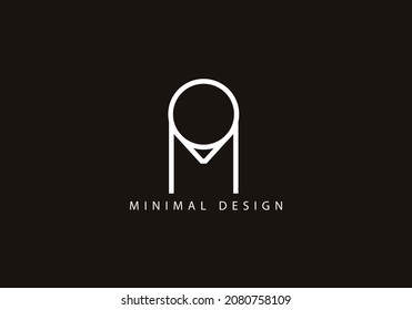 Alphabet letter FA logo design icon art line