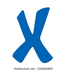 Alphabet-Brief-Schriftart, Vektordesign