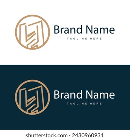 Letra alfabética h diseño del logotipo inicial plantilla de marca de producto simple