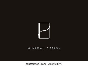 Alphabet letter HE  logo design icon art line 