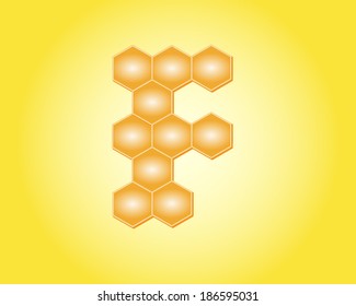 alphabet letter from the honeycomb 