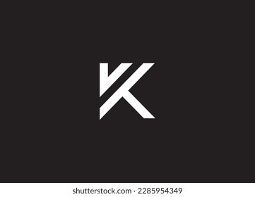 Alphabet letter icon KT  logo design
