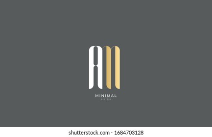 alphabet letter icon logo AM