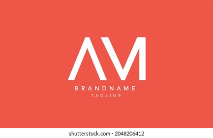 Alphabet Letter Icon Logo AM